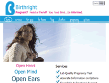 Tablet Screenshot of birthrightsanjose.com